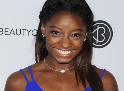 LOS ANGELES, CA - AUGUST 13:  Simone Biles attends the 5th annual Beautycon festival at Los Angeles ...