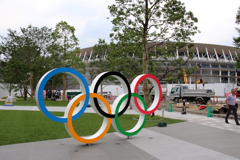 Stade où se dérouleront les cérémonies d'ouverture et de clôture des jeux olympiques de Tokyo 2020 e...