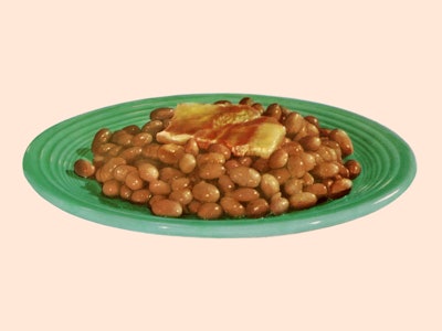 Plate of Baked Beans