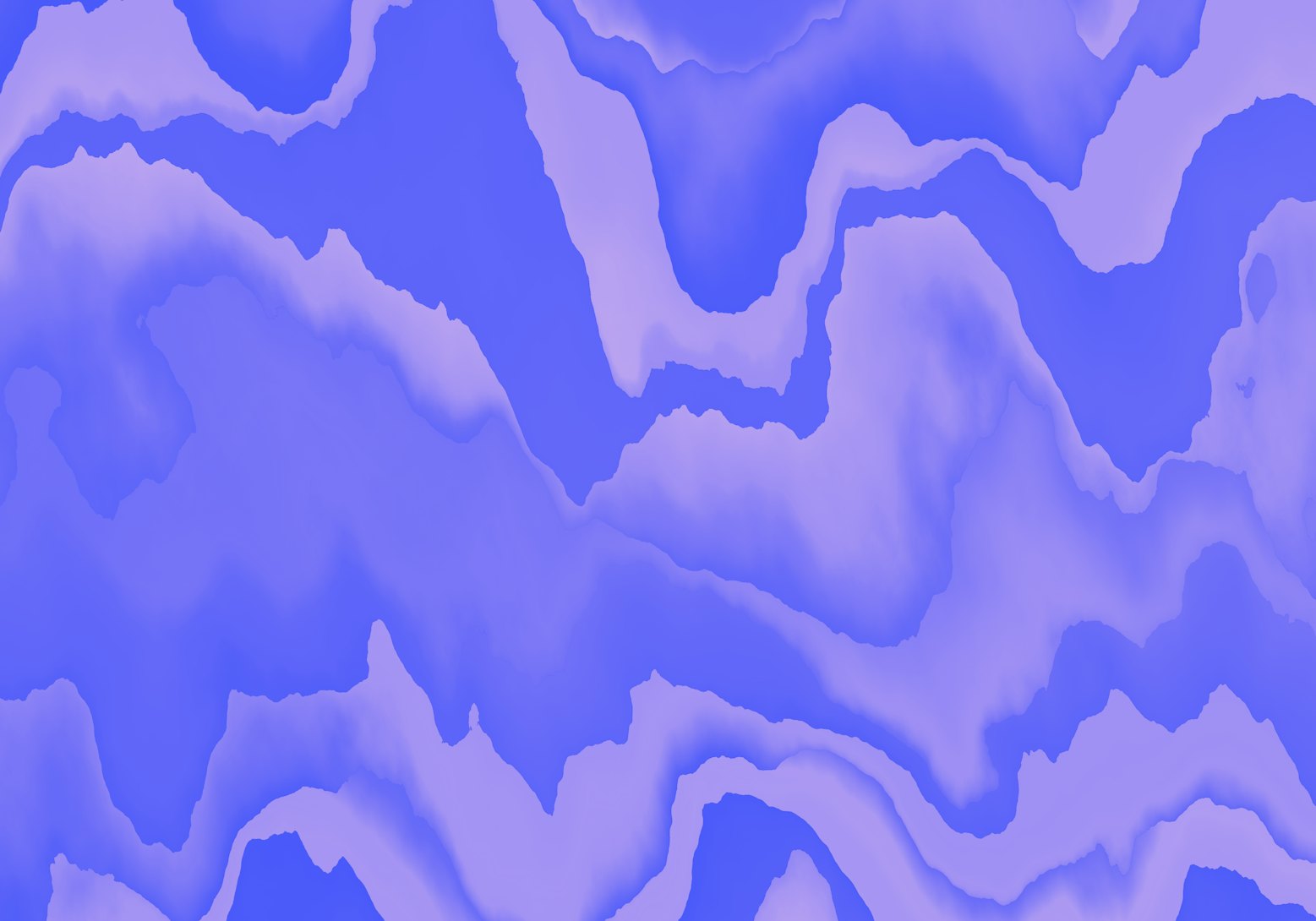 Mountainous terrain, distorted wave illustration