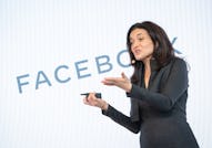 Facebook's Chief Operating Officer Sheryl Sandberg speaks during a press conference in London to ann...