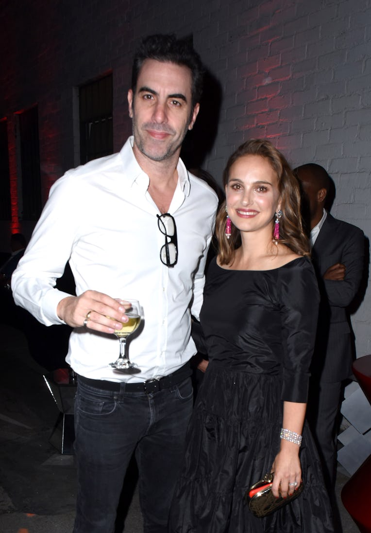 LOS ANGELES, CA - OCTOBER 07: Actor Sacha Baron Cohen and actress Natalie Portman attend the 2017 L...