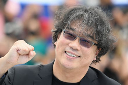 CANNES, FRANCE - JULY 07: Director Bong Joon-Ho attends "Bong Joon-Ho" photocall during the 74th ann...