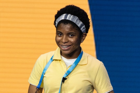 Zaila Avant-garde competes in the first round of the the Scripps National Spelling Bee finals in Orl...