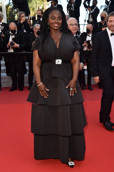 CANNES, FRANCE - JULY 09: Aissa Maiga attends the "Benedetta" screening during the 74th annual Canne...