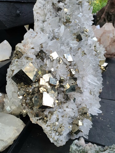pyrite crystal gold