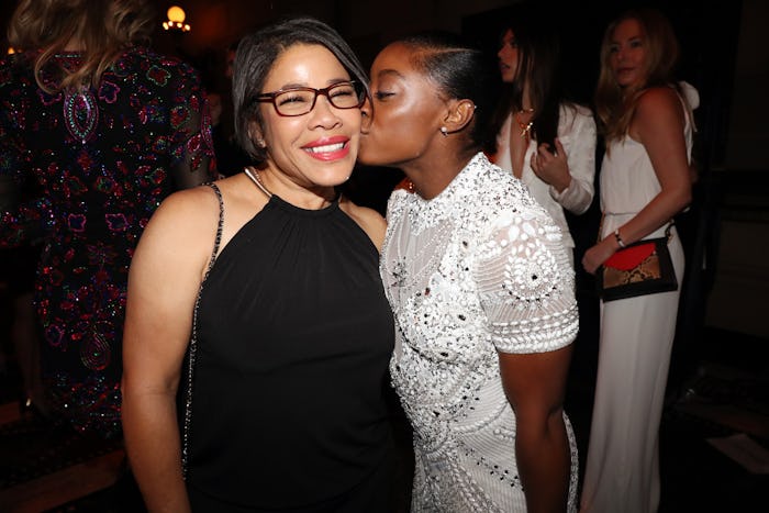 Simone Biles with her mom Nellie.