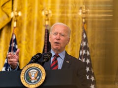 WASHINGTON, DC  August 3, 2021:

US President Joe Biden during remarks on vaccination progress in th...