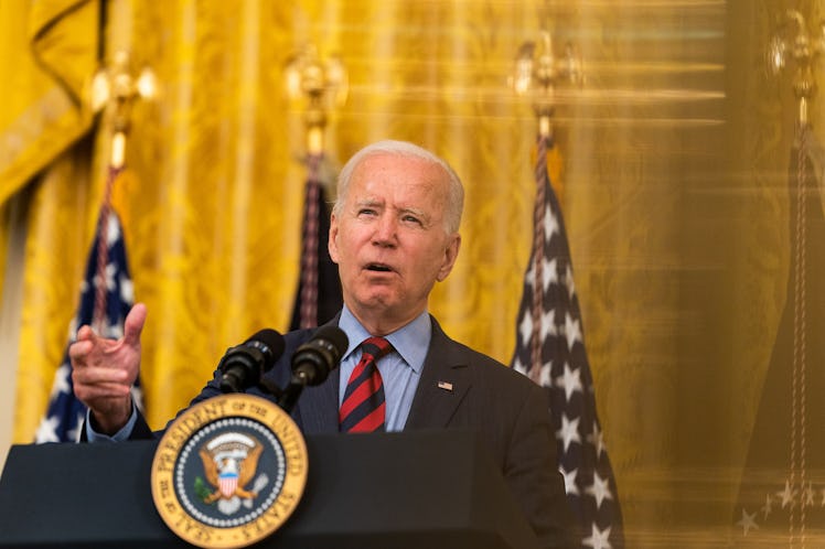 WASHINGTON, DC  August 3, 2021:
US President Joe Biden during remarks on vaccination progress in th...