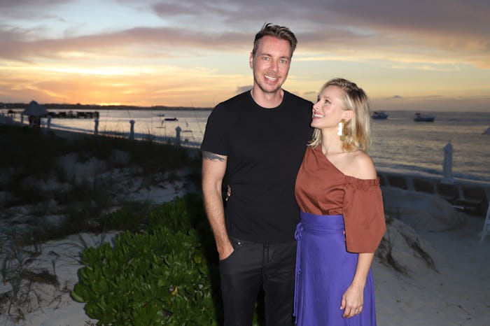 PROVIDENCIALES, PROVIDENCIALES - JANUARY 30: Dax Shepard and Kristen Bell pose as she vacations wit...