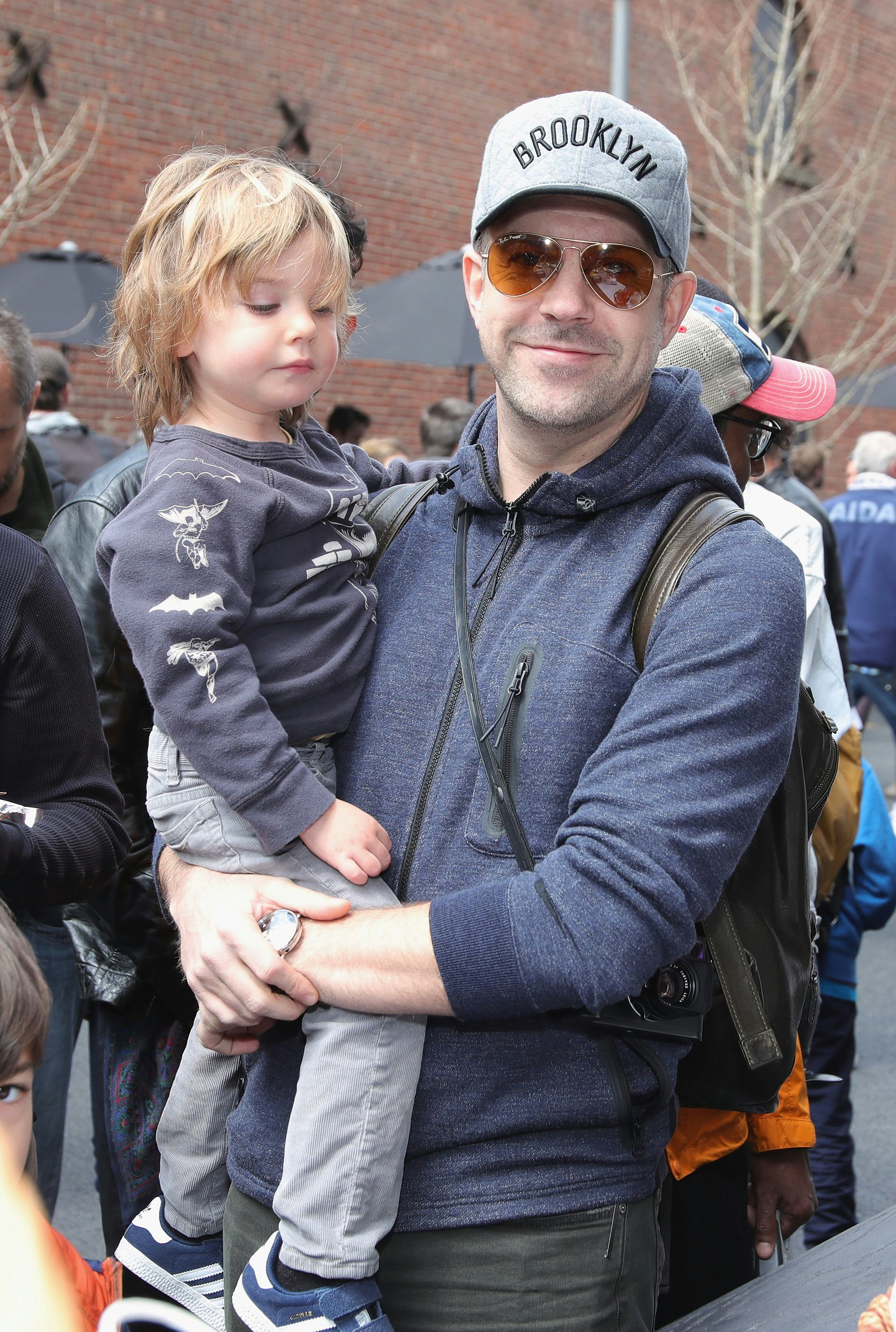 NEW YORK, NY - APRIL 15:  Jason Sudeikis attends the celebration of Jackie Robinson Day at Shinola's...