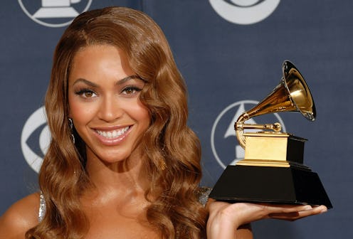 LOS ANGELES, CALIFORNIA - FEBRUARY 11:  Winner Beyoncé Knowles backstage during the 49th annual  Gra...