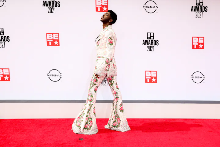LOS ANGELES, CALIFORNIA - JUNE 27: Lil Nas X attends the BET Awards 2021 at Microsoft Theater on Jun...