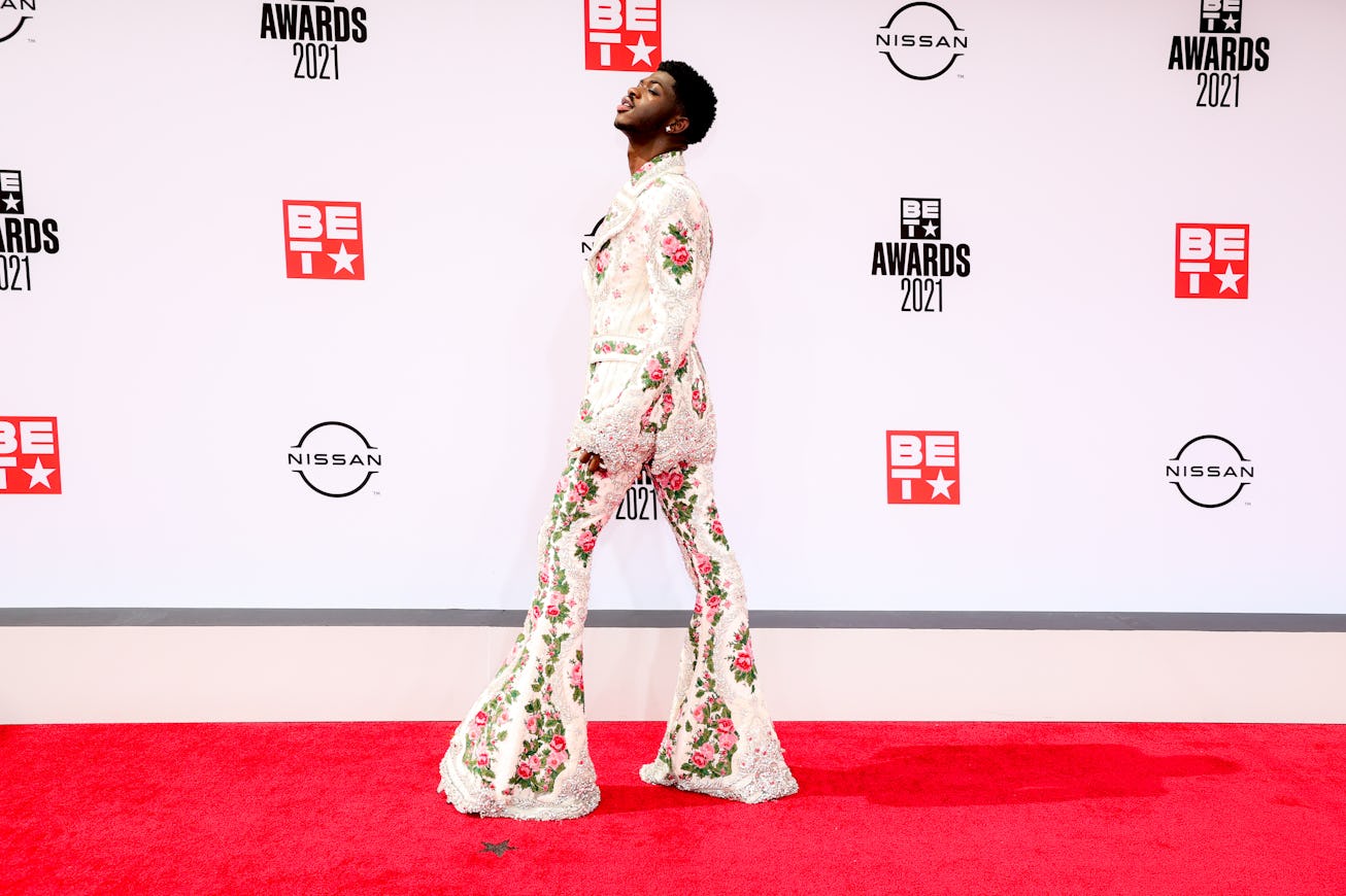LOS ANGELES, CALIFORNIA - JUNE 27: Lil Nas X attends the BET Awards 2021 at Microsoft Theater on Jun...