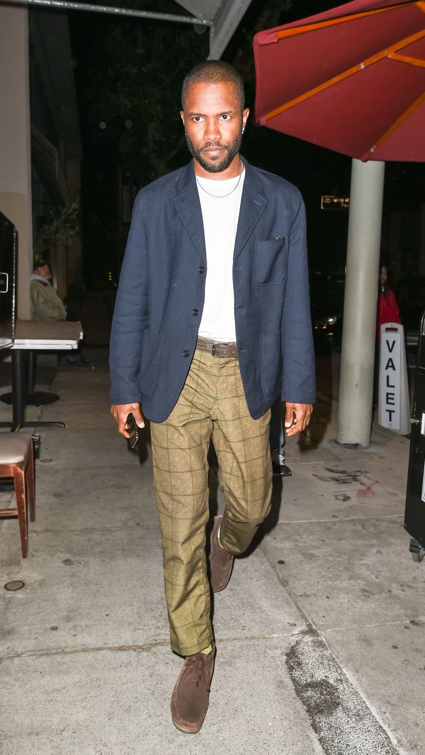 LOS ANGELES, CA - MAY 31: Frank Ocean is seen on May 31, 2019 in Los Angeles, California.  (Photo by...