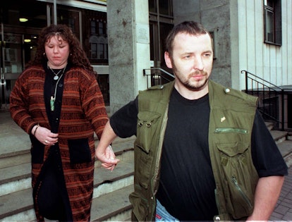 Diane Stagg, whose husband Colin (right) was cleared of the killing of Rachel Nickell, leaving South...