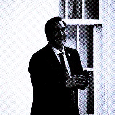 WASHINGTON, DC - JANUARY 15: My Pillow CEO Michael Lindell is seen outside the door of the West Wing...