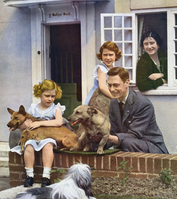 The Royal Family in 1931
From left to right: Princess Margaret, Princess Elizabeth, future Queen Eli...