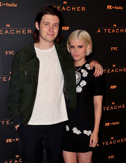 Mara with ‘A Teacher’ costar Nick Robinson posing for a photo at a red carpet 