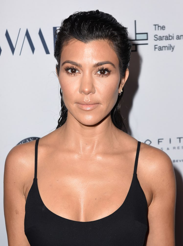BEVERLY HILLS, CA - MAY 04: Kourtney Kardashian attends SAMS Benefit for Syrian Refugees on May 4, ...