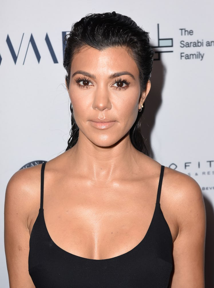 BEVERLY HILLS, CA - MAY 04:  Kourtney Kardashian attends SAMS Benefit for Syrian Refugees on May 4, ...