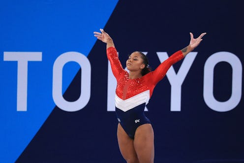 TOKYO, JAPAN  JULY 27, 2021: Jordan Chiles of the United States performs her floor exercise routine ...