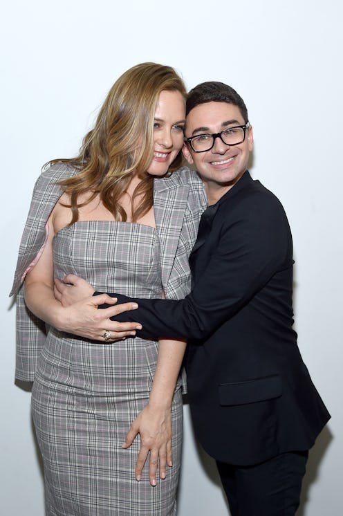 NEW YORK, NEW YORK - FEBRUARY 06: Alicia Silverstone and Christian Siriano attend the Christian Siri...