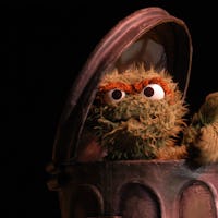 28 September 2003 - Oscar at the Sesame Street Live show. At the Vodafone Arena. Melbourne, Victoria...