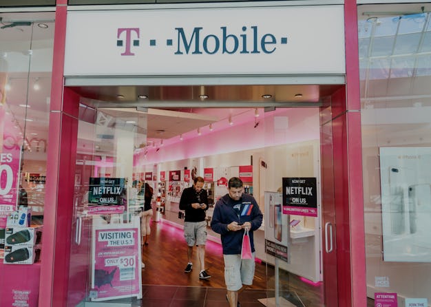 Orlando, The Mall at Millennia, T-Mobile storefront. (Photo by: Jeffrey Greenberg/Universal Images G...