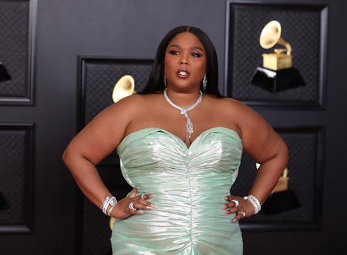 Los Angeles, CA - March 14: 
Lizzo on the red carpet at the 63rd Annual Grammy Awards, at the Los An...