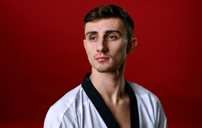 Dublin , Ireland - 18 March 2021; Taekwondoin Jack Woolley during a during a Tokyo 2020 Team Ireland...
