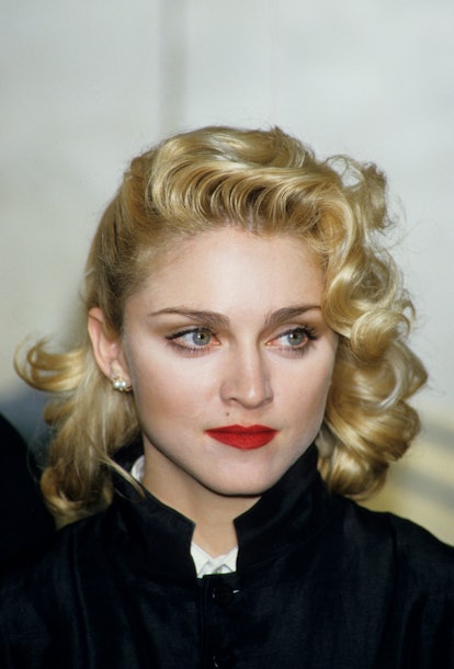 Singer Madonna holds a press Conference with former Beatle George Harrison for their film 'Shanghai ...