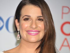 Actress Lea Michele poses with Favorite TV Comedy Actress Award for "Glee" in the press room at the ...