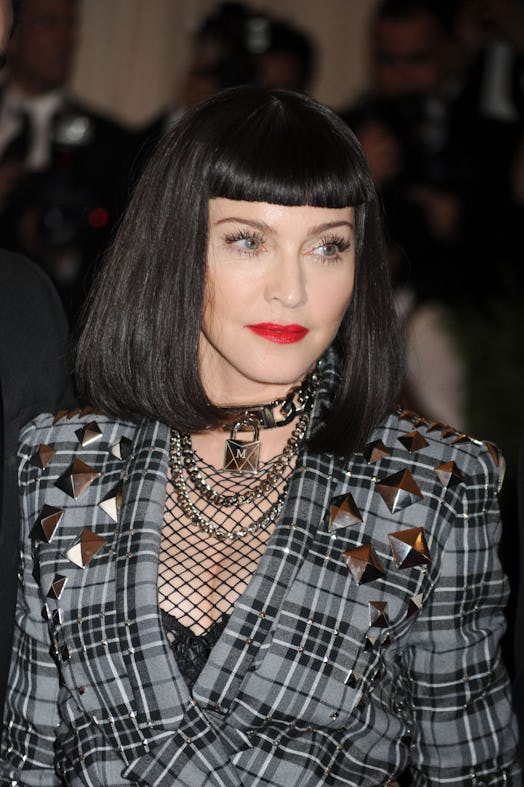 Madonna attends the 'Punk': Chaos to Couture' Costume Institute Benefit Met Gala at the Metropolitan...