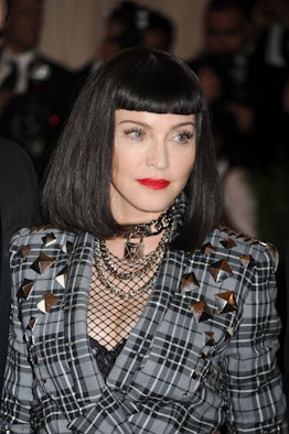 Madonna attends the 'Punk': Chaos to Couture' Costume Institute Benefit Met Gala at the Metropolitan...