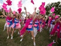 UNITED STATES - October 6: Members of Alpha Phi sorority chant as they welcome their new members on ...