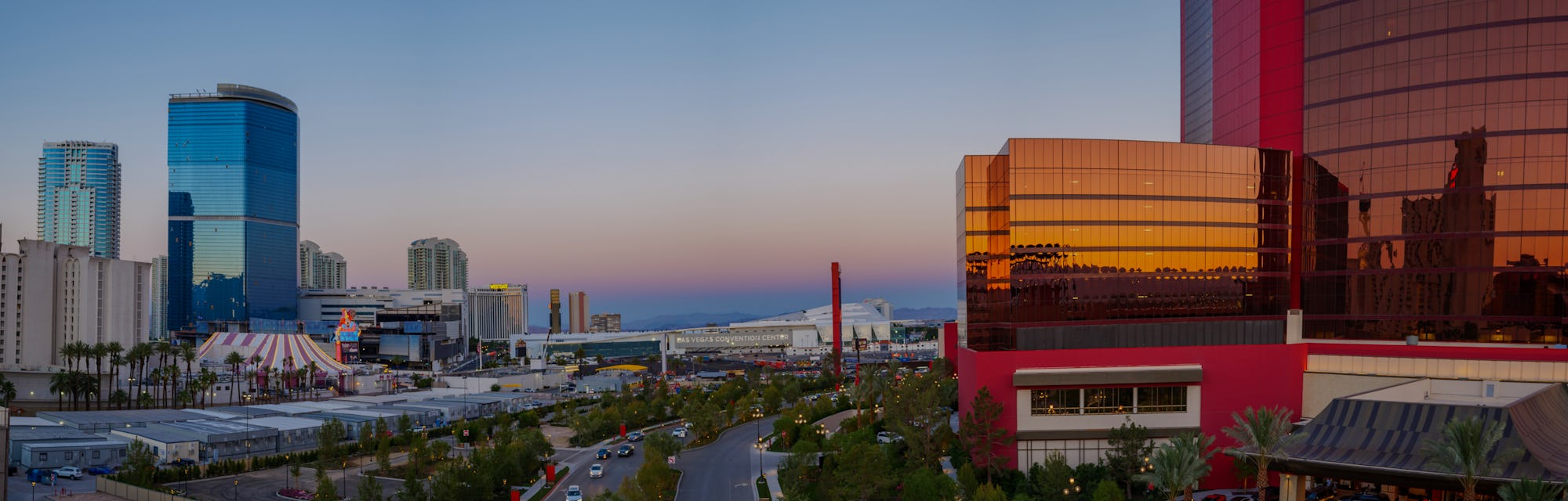 Las Vegas,Nevada, United States - June 25, 2021: Newly expended La Vegas Convention Center.
Famous f...