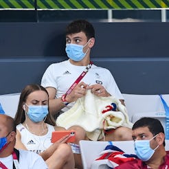 Tokyo , Japan - 2 August 2021; Tom Daley of Great Britain knits during the preliminary round of the ...