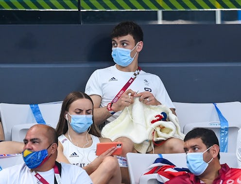 Tokyo , Japan - 2 August 2021; Tom Daley of Great Britain knits during the preliminary round of the ...