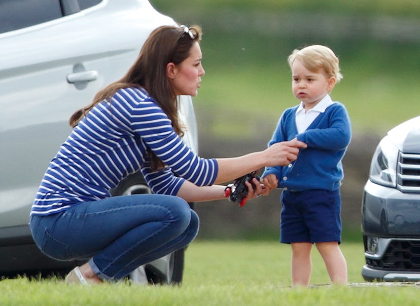 Prince George looking stylish at a polo match.
