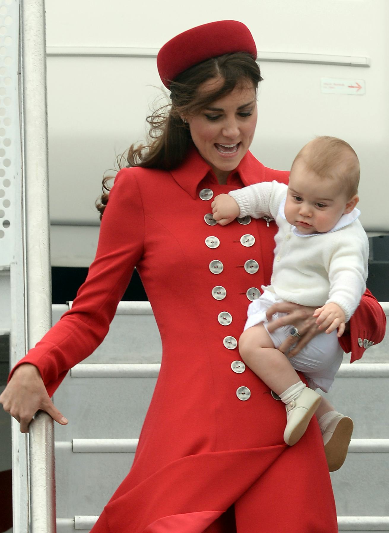 A custom made sweater in the same pattern as Prince George wore in a 2024 Christmas picture. Size 2-4 years