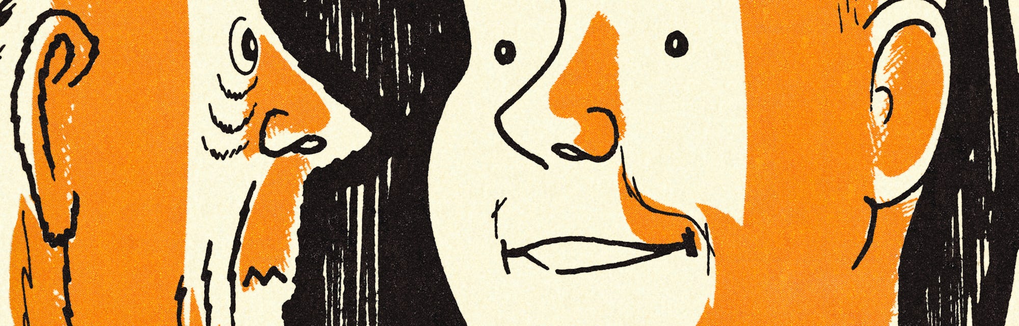 Man Looking in a Mirror