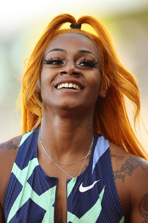 Sha'Carri Richardson's blue hair transformation shows that she's only moving forward after being dis...