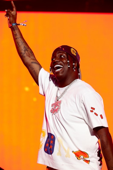 MIAMI GARDENS, FLORIDA - JULY 23: Lil Yachty performs on stage during Rolling Loud at Hard Rock Stad...
