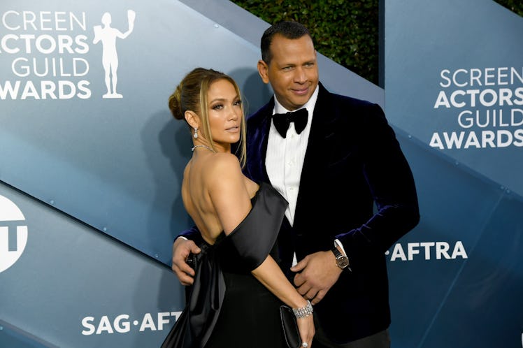 LOS ANGELES, CALIFORNIA - JANUARY 19:  (L-R) Jennifer Lopez and Alex Rodriguez attends the 26th Annu...