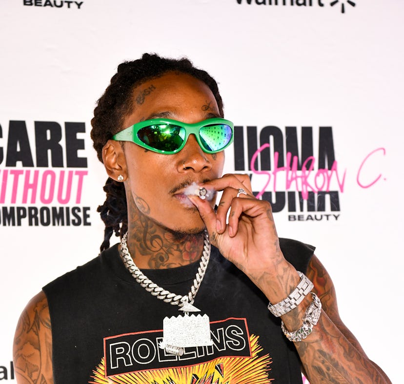 WEST HOLLYWOOD, CALIFORNIA - JUNE 18: Wiz Khalifa attends UOMA Pride Month and Juneteenth Celebratio...