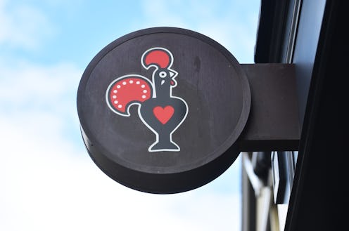 WORCESTER-ENGLAND - MARCH 27: The Nando's logo is seen outside one of its restaurants in Worcester T...