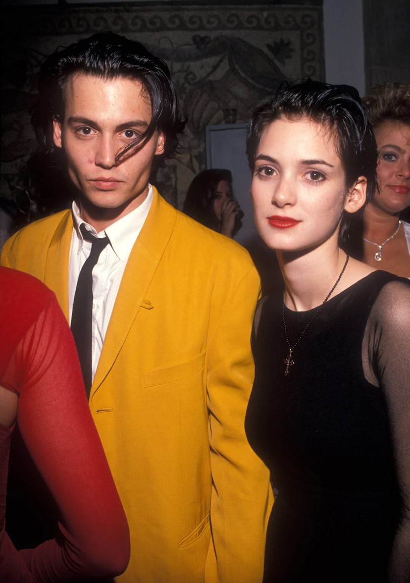 Johnny Depp and Winona Ryder had matching hairstyles in the early aughts. back in the day. Here are ...