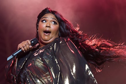 NEW YORK, NEW YORK - SEPTEMBER 22: Lizzo performs during her 'Cuz I Love You Too Tour' at Radio City...
