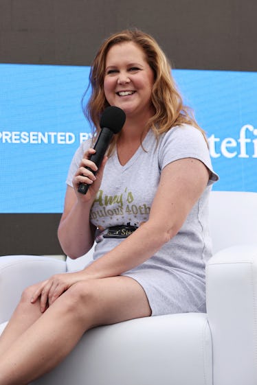 NEW YORK, NEW YORK - JUNE 12: Amy Schumer speaks onstage at Storytellers: Amy Schumer & Emily Ratajk...